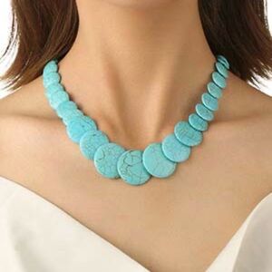 Turquoise / Howlite Statement Necklace